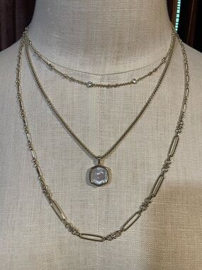 Kendra Scott Davie Triple Strand Pendant Necklace